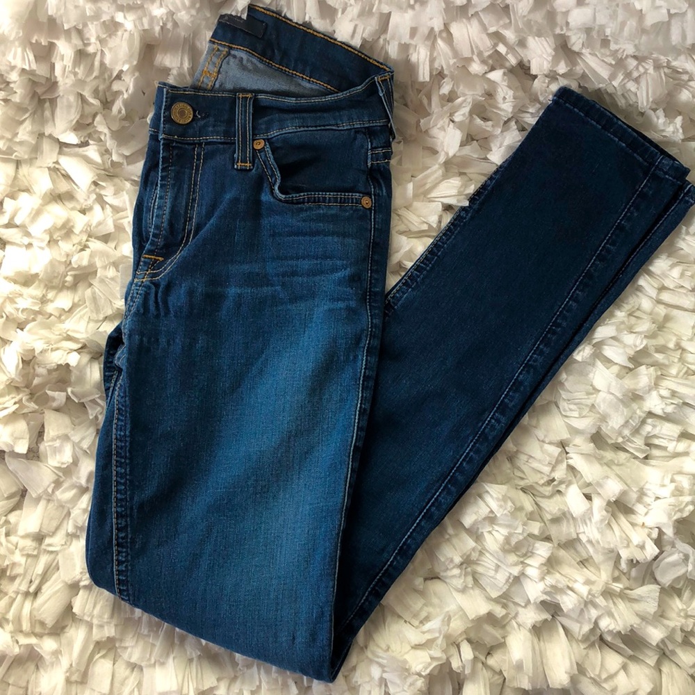 7 For All Mankind size 25 skinny blue jeans